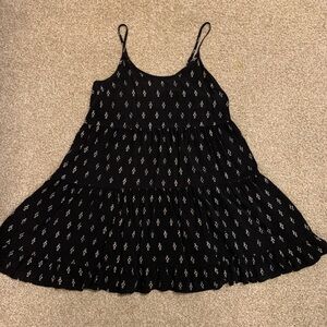 Mossimo Supply Co. Black and White Midi Dress